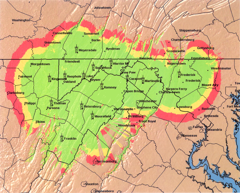 Paging Coverage Map